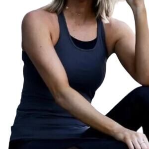 Rokwolf Women’s Pima Cotton Modal Lounge Tank Shirt Gray Size Small